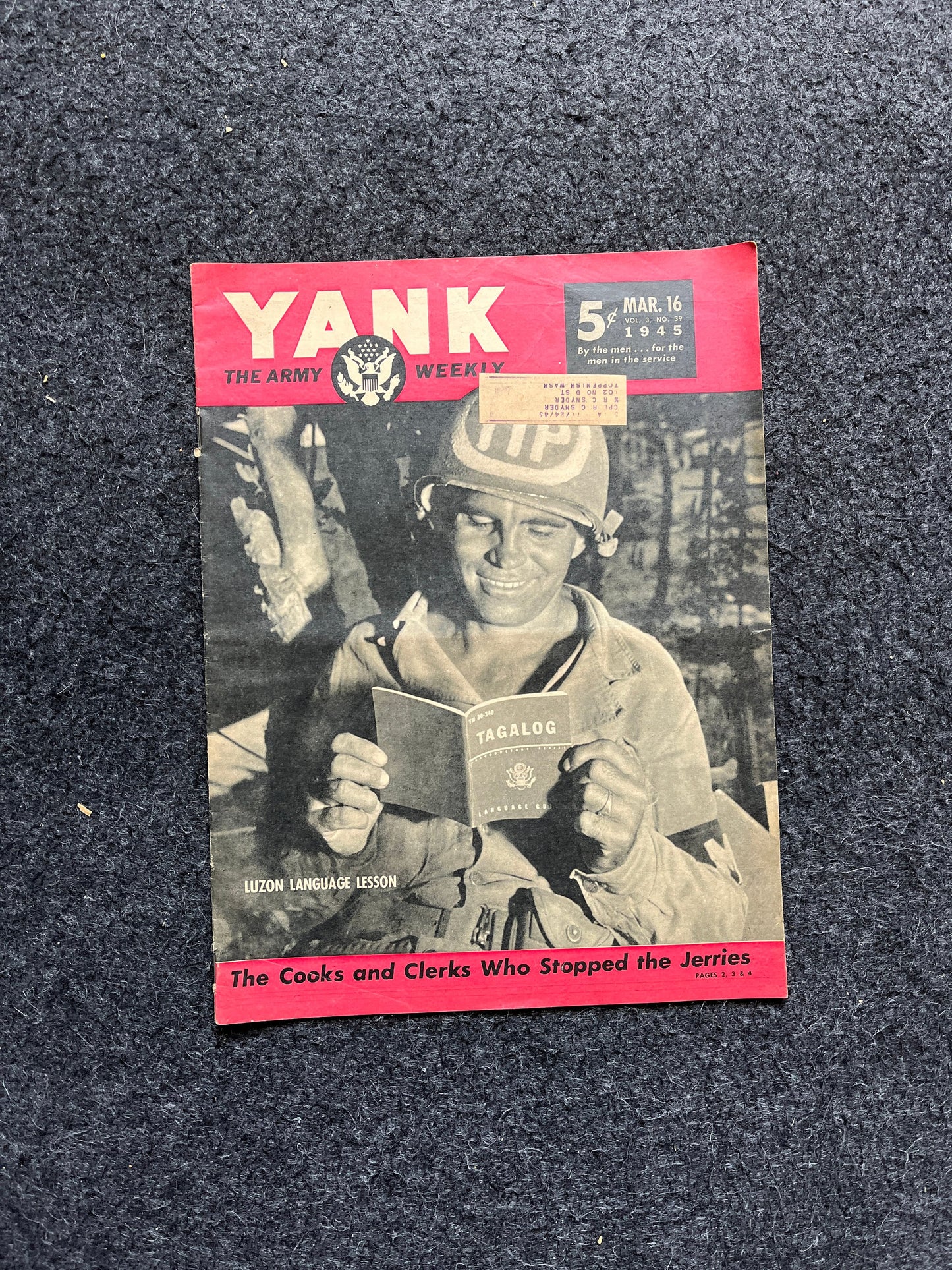 1945 Philippines Liberation WW2 Yank Magazine Collectible Military Magazine Memorabilia, Gifts for Him, Anniversary Gifts, Vintage Military