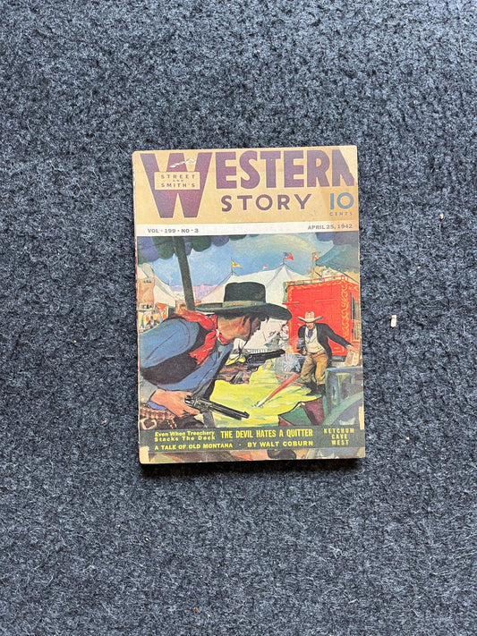 1940s Western Comic Novel, Vintage Western Memorabilia and Gifts, Gifts for Husband Him, Cowboy Country Artwork,