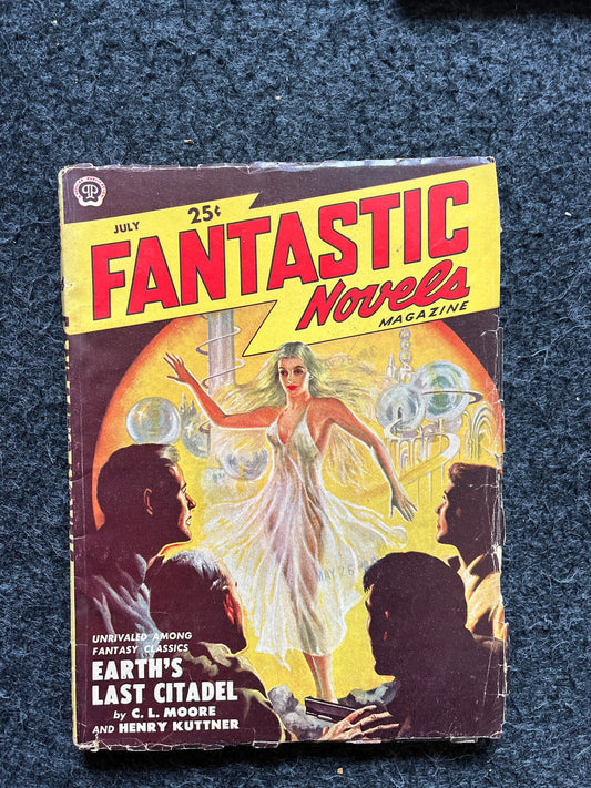 Original 1950s Pulp Science Fiction Space Adventures Novels, Space Gifts Decor, SciFi Stories and Vintage Art, Vintage Books, Rare Books