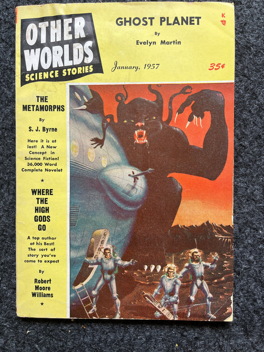 Original 1950s Pulp Science Fiction Space Adventures Novels, Space Gifts Decor, SciFi Stories and Vintage Art, Vintage Books, Rare Books