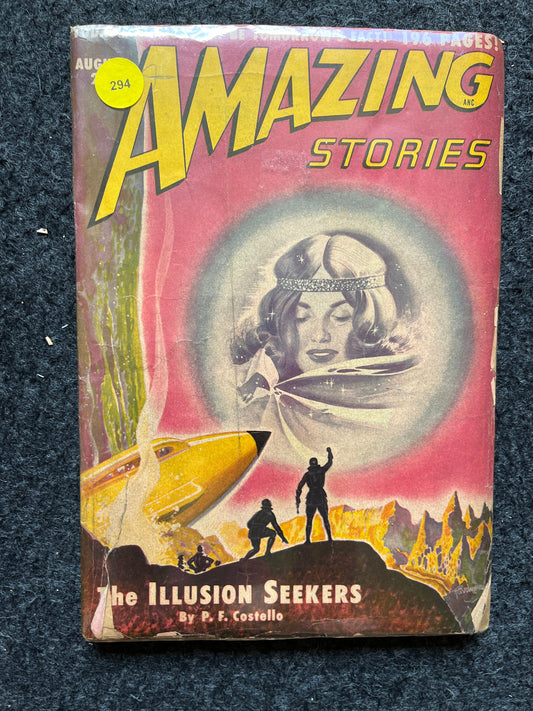 Original 1950 Pulp Science Fiction Space Adventures Novels, Space Gifts Decor, SciFi Stories and Vintage Art, Vintage Books, Rare Books