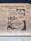 1942 Japanese Flee British in Burma - Original Newspaper and World War 2 Propaganda Poster - US War Bonds, Fathers Days Gifts