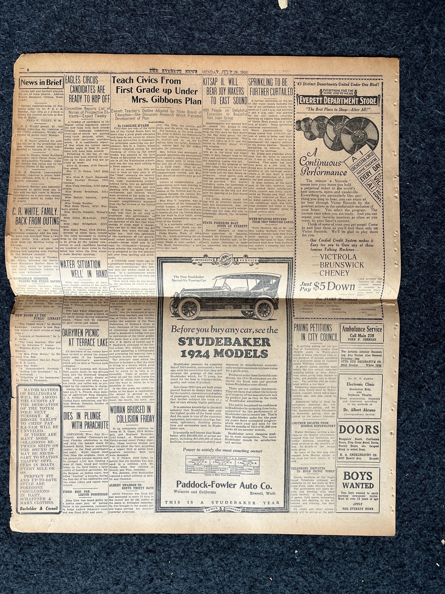 Vintage Warren G. Harding 29th President Election and Inauguration Newspapers - Day Of - TeaPot Dome Scandal