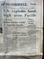 1962 Operation Dominic US Tests 31 Nuclear Bombs, Original Vintage Newspaper, Cold War Propaganda, USSR Art, Soviet Union, Russian History