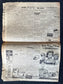 1962 Chinese CCP Denounces United States - Red China Unlocks Nuclear Weapons - Original Vintage Newspaper Red Scare Cold War Propaganda