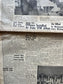 1962 Chinese CCP Denounces United States - Red China Unlocks Nuclear Weapons - Original Vintage Newspaper Red Scare Cold War Propaganda