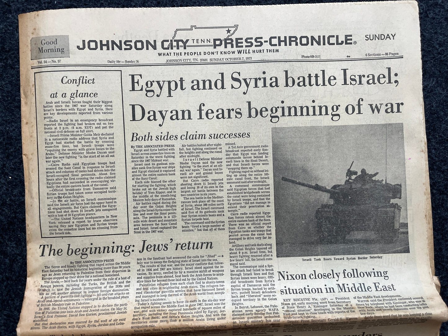 1972 Yom Kippur War Middle East, Arab Jewish History, Middle East Memorabilia, Bar Mitzvah Gifts,
