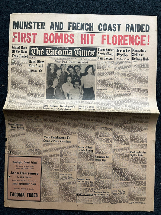 Best of the Rest - Late WW2 European Theatre Newspaper - Original Vintage World War 2 Memorabilia Newspaper - US Allied Forces Liberate WWII