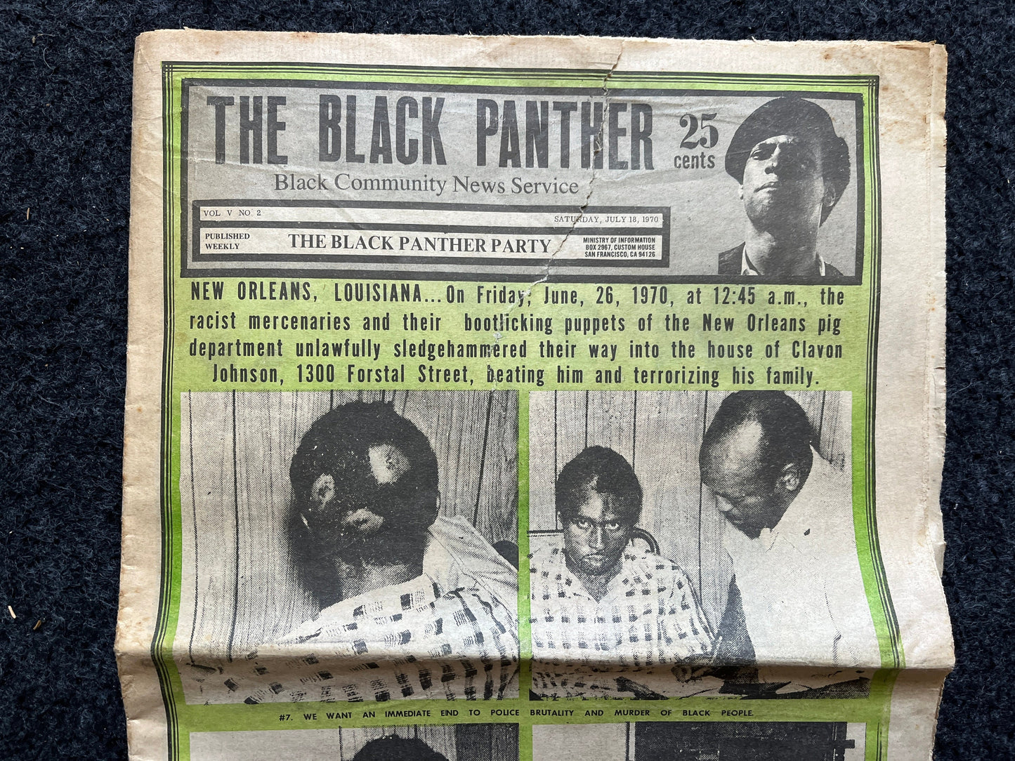 1970 New Orleans Black Panther Political Party Propaganda, Education Art Civil Rights Memorabilia, Government Conspiracies, History Gifts