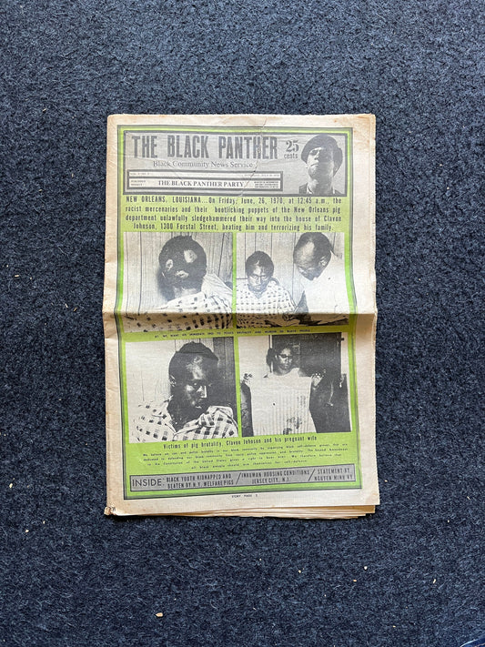 1970 New Orleans Black Panther Political Party Propaganda, Education Art Civil Rights Memorabilia, Government Conspiracies, History Gifts