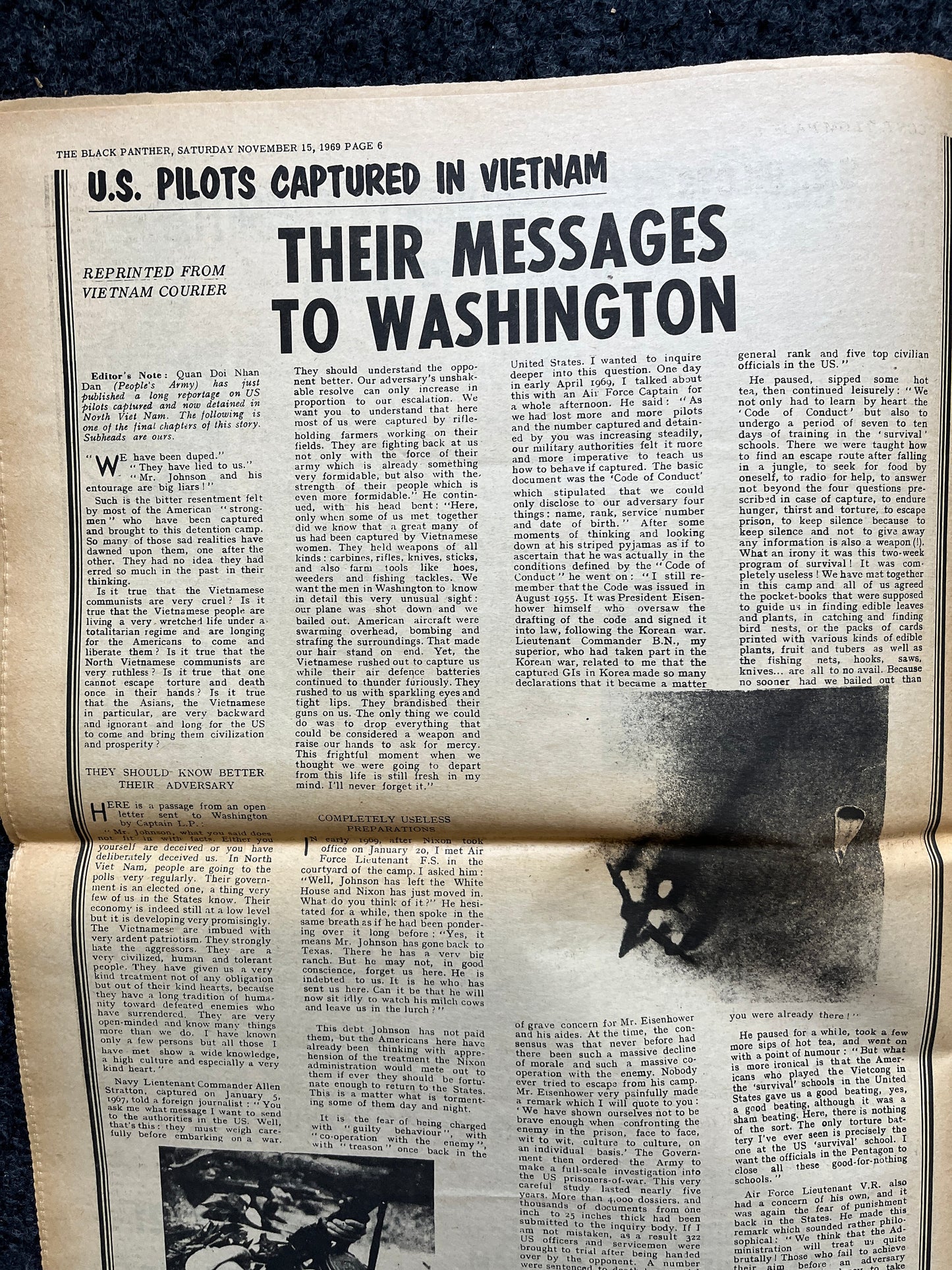 1970 Vietnam War Black Panther Political Party Support Propaganda, Education Art Civil Rights Memorabilia, Vietnam Newspapers, History Gifts