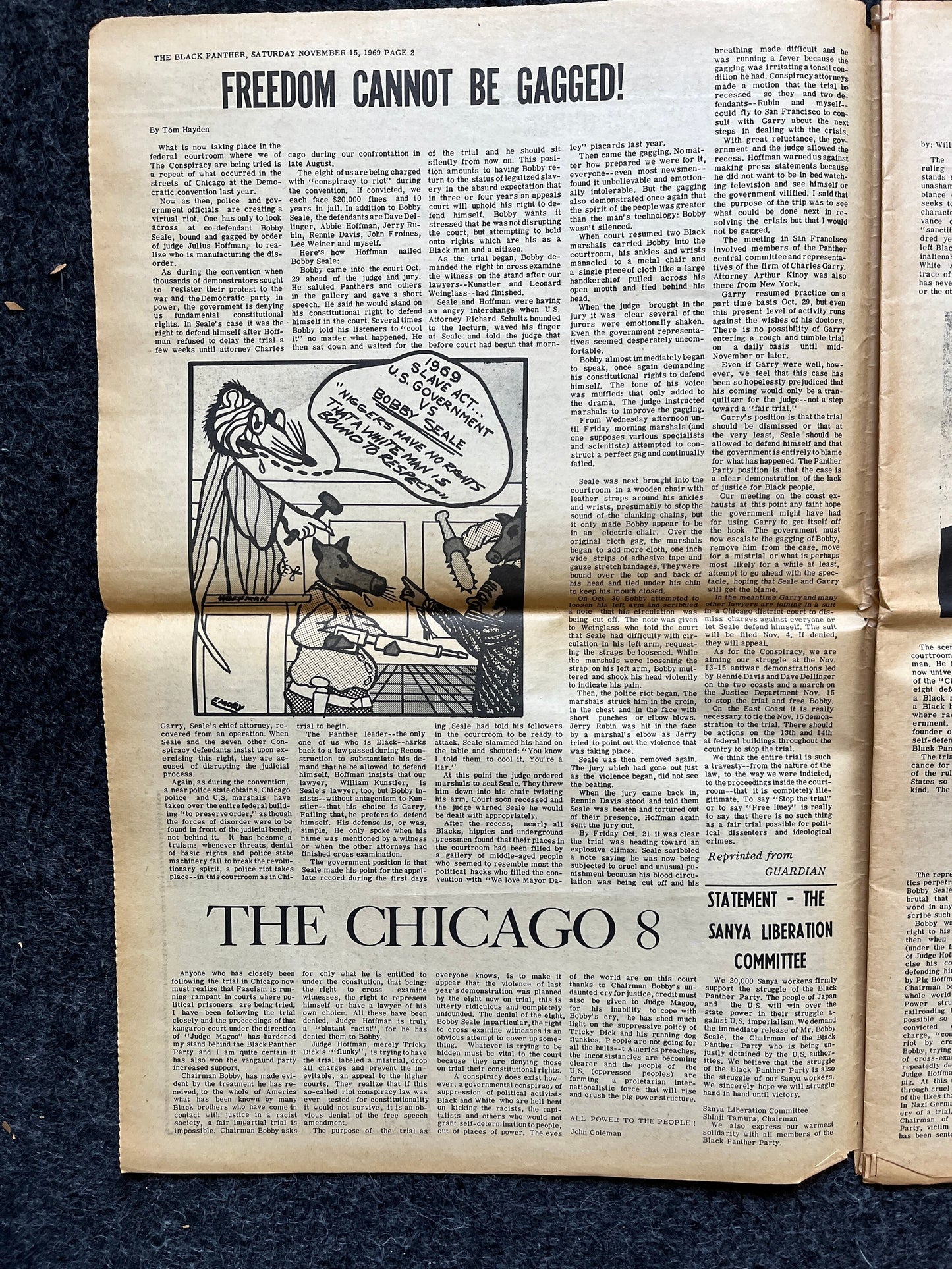 1970 Vietnam War Black Panther Political Party Support Propaganda, Education Art Civil Rights Memorabilia, Vietnam Newspapers, History Gifts