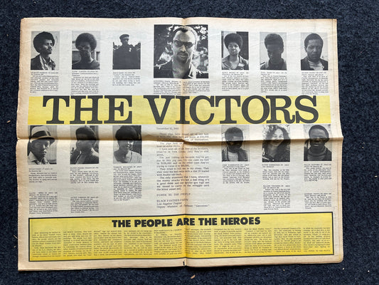 1970 Black Panther Memorial Newspaper Political Party Support Propaganda, Education Art Civil Rights Memorabilia, Vietnam Souvenirs and Gift