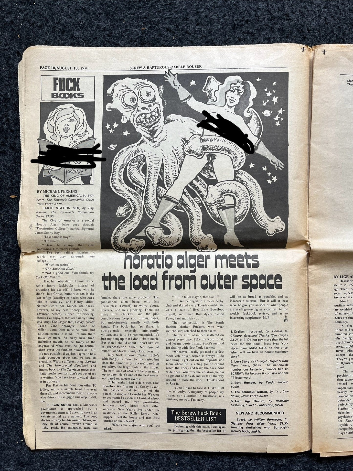 1970s Sexual Revolution Underground Newspaper, Black Panther Party, Vintage Antique Collectibles, Hippie Grunge Art Gifts, San Francisco
