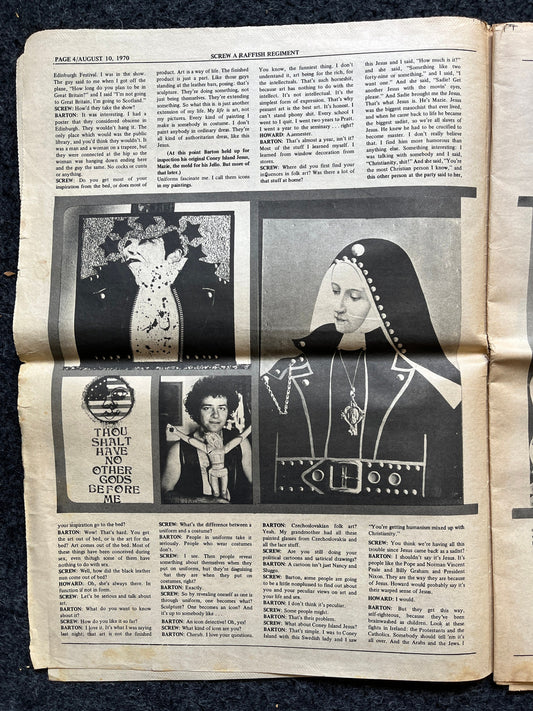 1970s Sexual Revolution Underground Newspaper, Black Panther Party, Vintage Antique Collectibles, Hippie Grunge Art Gifts, San Francisco