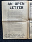 1970s Far Left Underground Newspaper, Black Panther Party, Vintage Antique Collectibles, Hippie Grunge Art Gifts, San Francisco Gifts