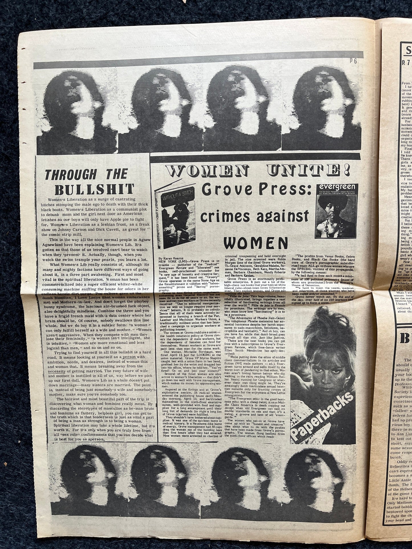 1970s Far Left Underground Newspaper, Black Panther Party, Vintage Antique Collectibles, Hippie Grunge Art Gifts, San Francisco Gifts