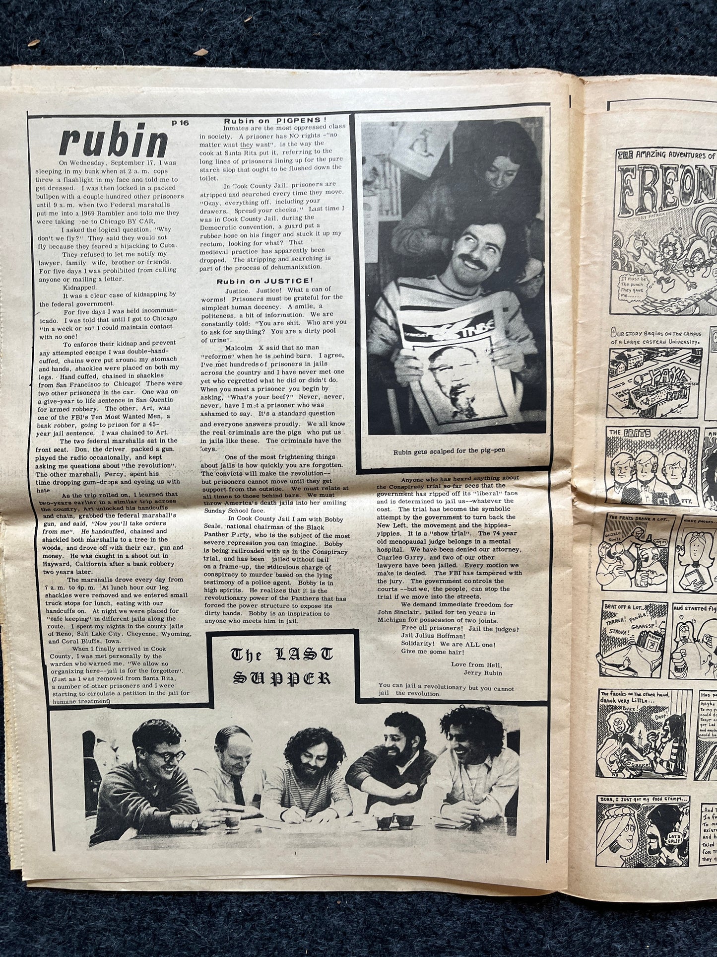 1970s Far Left Underground Newspaper, Black Panther Party, Vintage Antique Collectibles, Hippie Grunge Art Gifts, San Francisco Gifts