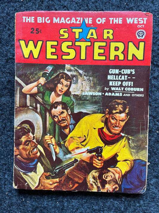 1950s Western Comic Novel, Vintage Western Memorabilia and Gifts, Gifts for Husband Him, Cowboy Country Artwork,