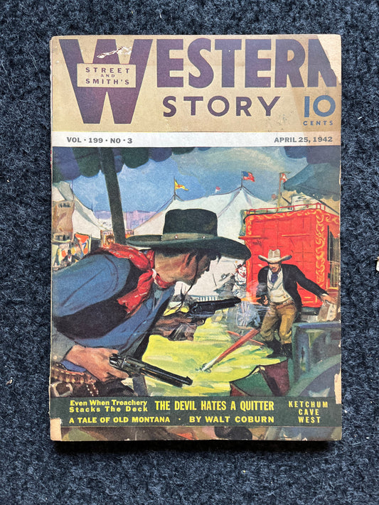 1940s Western Comic Novel, Vintage Western Memorabilia and Gifts, Gifts for Husband Him, Cowboy Country Artwork,