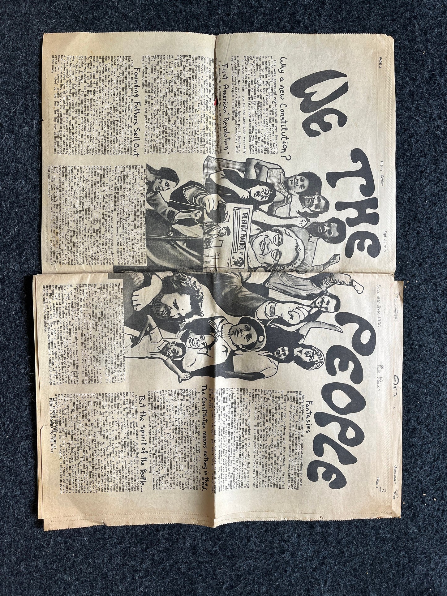 1970s Far Left Underground Newspaper, Black Panther Party, Vintage Antique Collectibles, Hippie Grunge Art Gifts, San Francisco Gifts