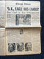 Original Moon Landing Vintage Newspaper - NASA Apollo 11 Program Moonwalk - Space Race Neil Armstrong Buzz Aldrin - Gifts For Nerds, Space A