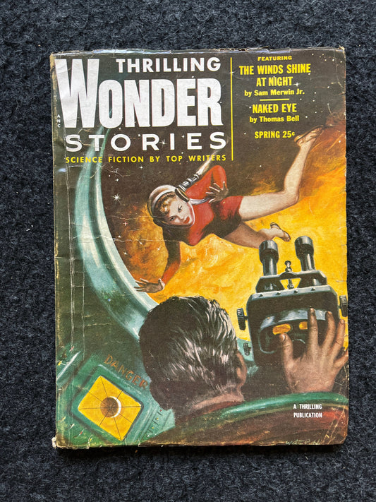 Original 1950s Pulp Science Fiction Space Adventures Novels, Space Gifts Decor, SciFi Stories and Vintage Art, Vintage Books, Rare Books