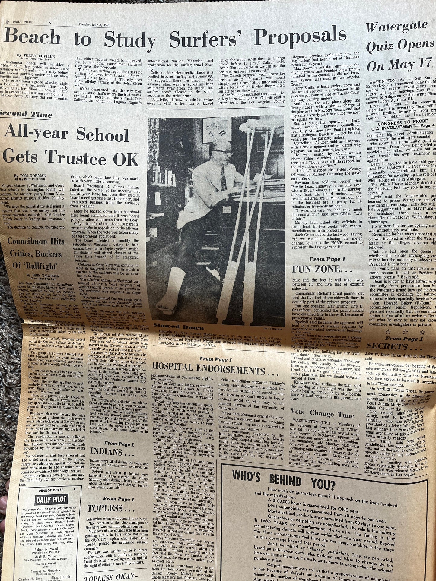 1973 Capture of Wounded Knee, Sioux Indian Tribe South Dakota Artwork, Indian and Wall Decor, Education Gift Newspaper, Native History