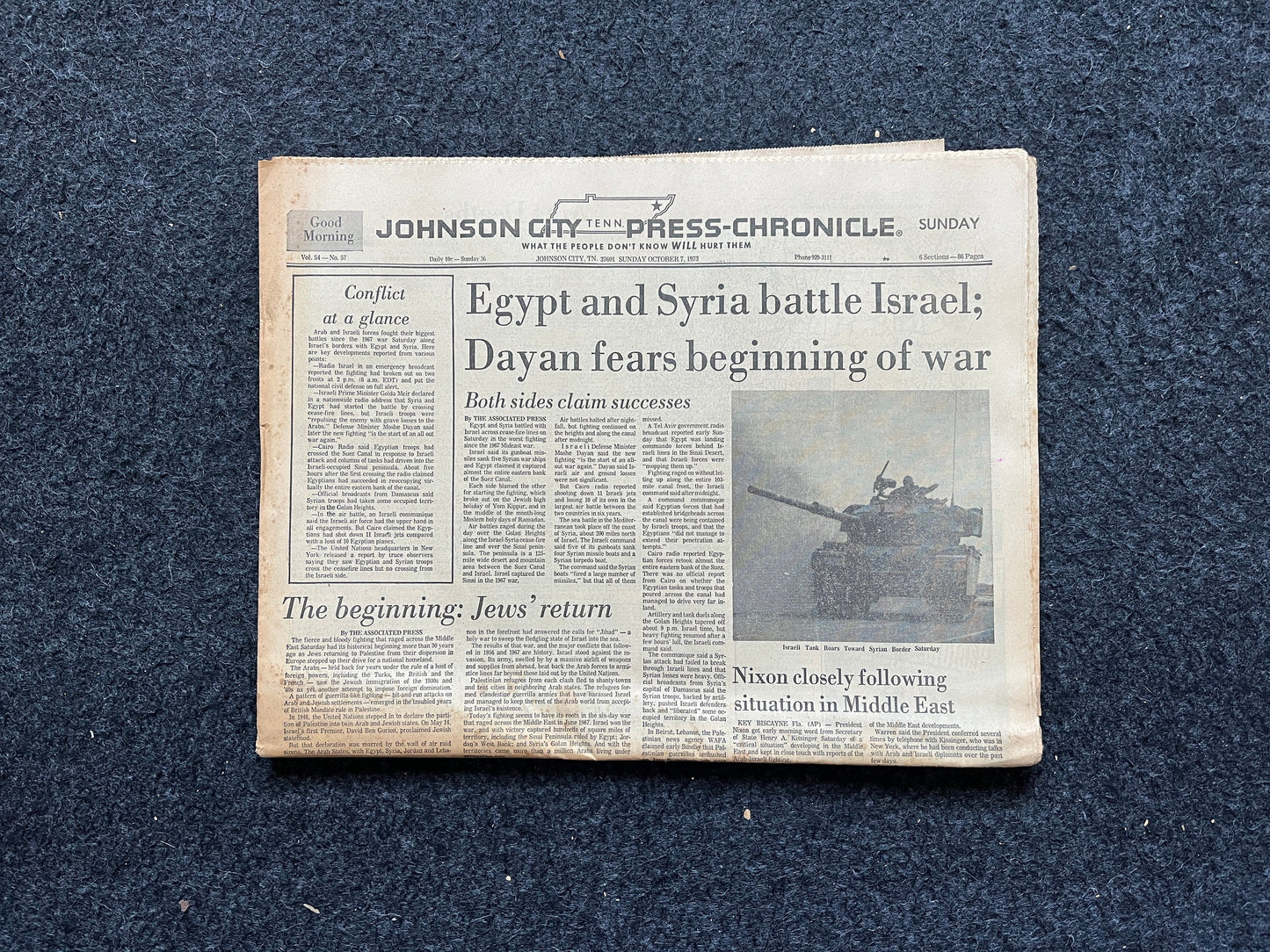 1972 Yom Kippur War Middle East, Arab Jewish History, Middle East Memorabilia, Bar Mitzvah Gifts,