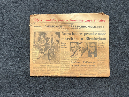 1963 Alabama Birmingham Riots and Bus Marches, US History, Civil Rights Black History BLM – Vintage Original Newspaper, History Wall Decor