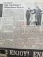 Original Moon Landing Vintage Newspaper - NASA Apollo 11 Program Moonwalk - Space Race Neil Armstrong Buzz Aldrin - Gifts For Nerds, Space A