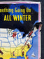 Vintage 1950s 39 x 24 Pullman Winter Railroad Poster Original Railway artwork