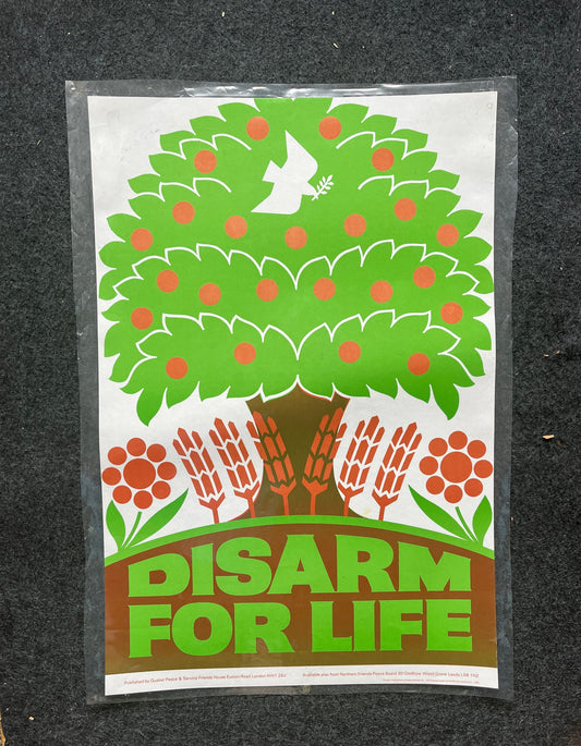 Original 1980s Quaker Peace Poster, Vintage USSR Poster Peaceful USSR, Cold War Space Race, Wall Decor
