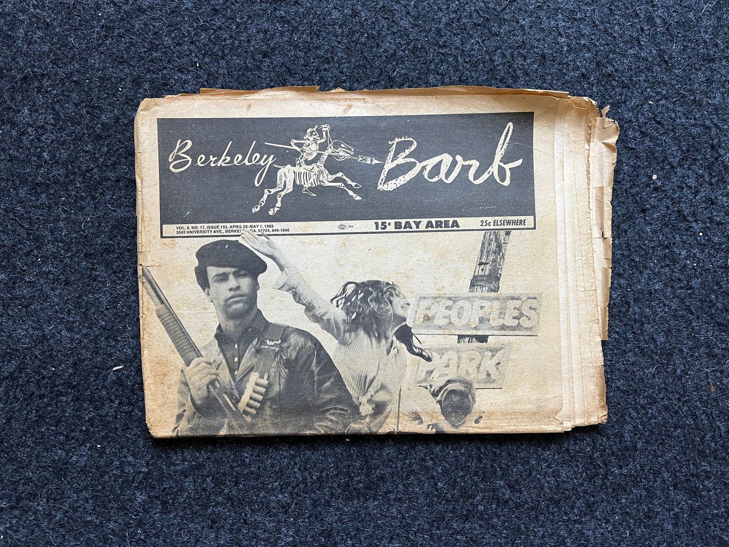 1970s Berkeley Bark CounterCulture, Black Panther Party, Underground Newspaper, Vintage Newspaper, San Francisco California, Black Gifts