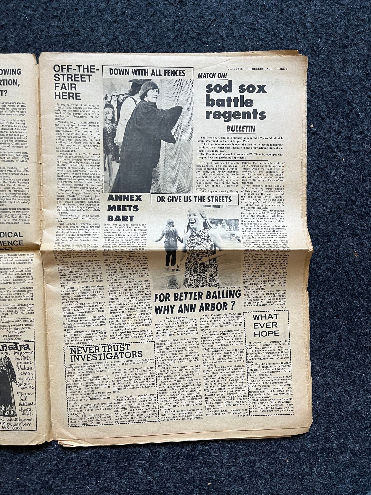 1970s Berkeley Bark CounterCulture, Black Panther Party, Underground Newspaper, Vintage Newspaper, San Francisco California, Black Gifts
