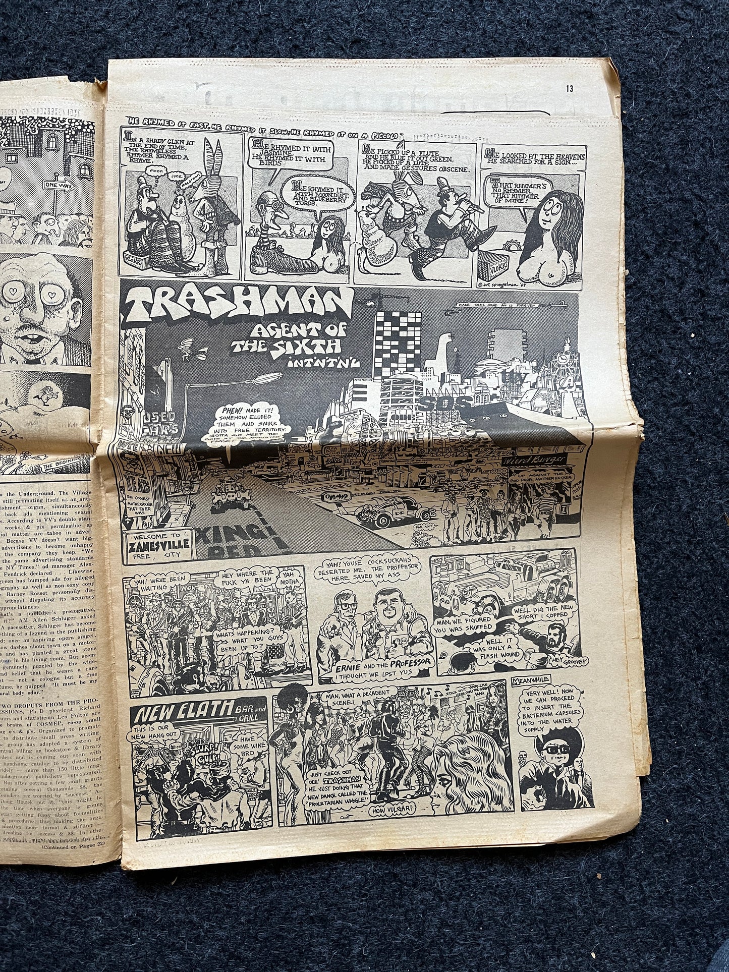 1970s The Other CounterCulture, Black Panther Party, Underground Newspaper, Vintage Newspaper, San Francisco California, Black Gifts