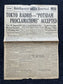 WWII Japanese Surrender - Day Before VJ Day - Extra Vintage Newspaper - Japan Unconditionally Surrenders