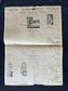 WWII Japanese Surrender - Day Before VJ Day - Extra Vintage Newspaper - Japan Unconditionally Surrenders