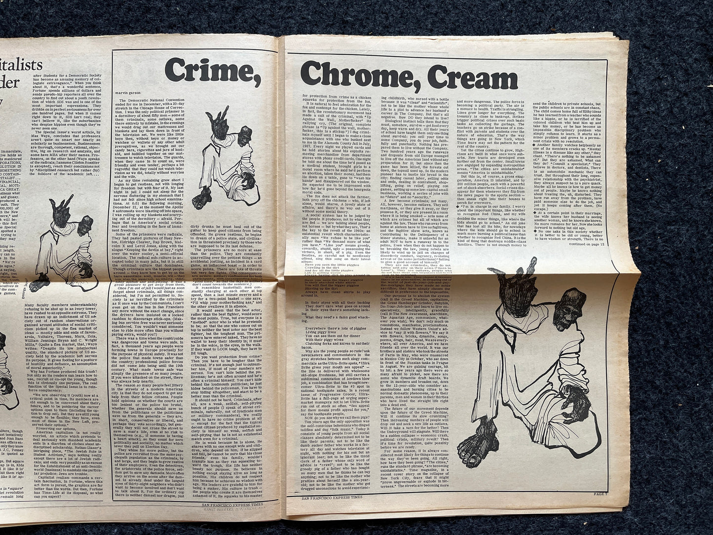 1970s Berkeley Bark CounterCulture, Black Panther Party, Underground Newspaper, Vintage Newspaper, San Francisco California, Black Gifts