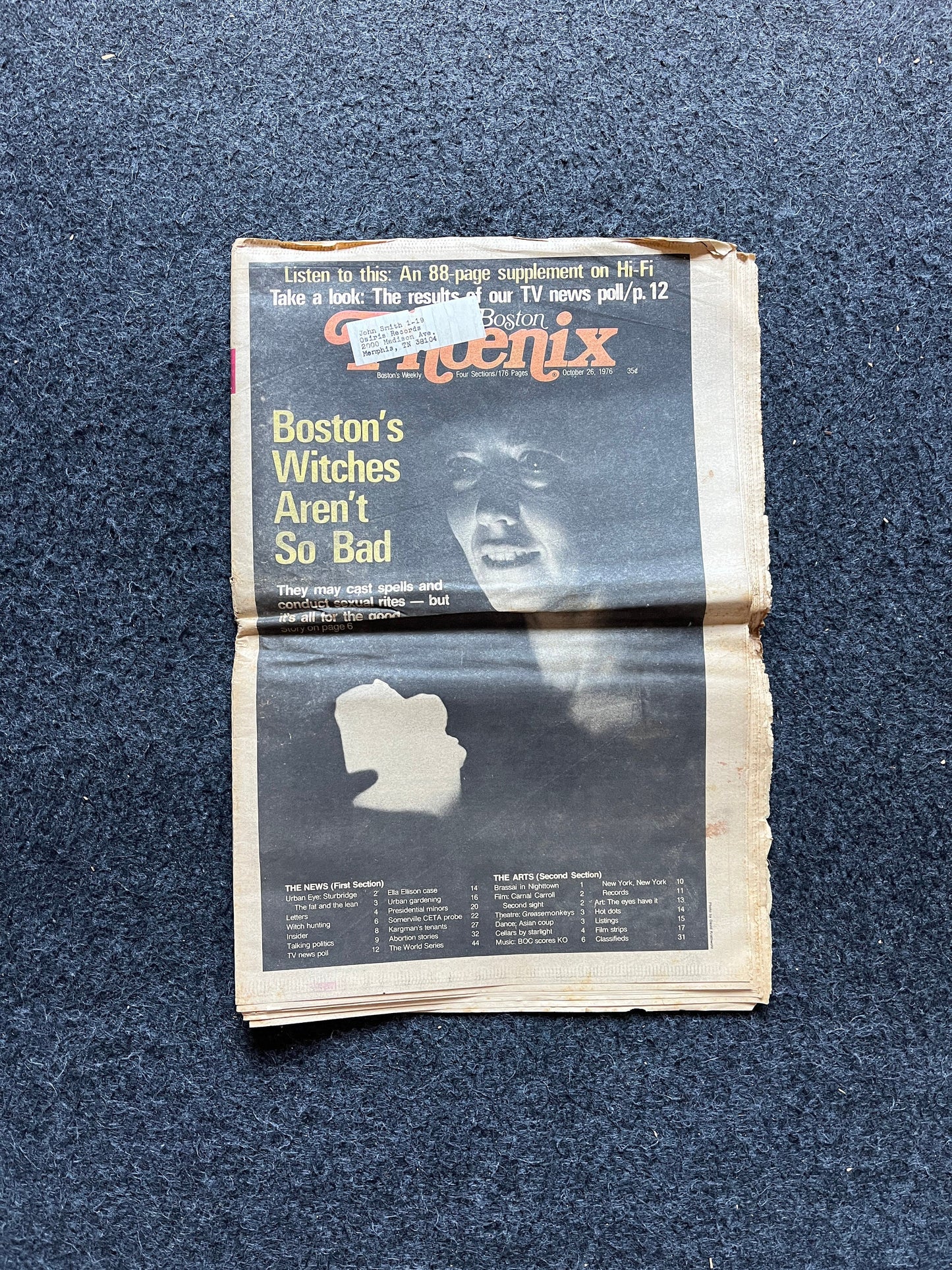 1976 Witches and Haunts High Times Underground Newspaper, Black Panther Party, Vintage Antique Collectibles, Grunge Art, Chicago Souvenirs