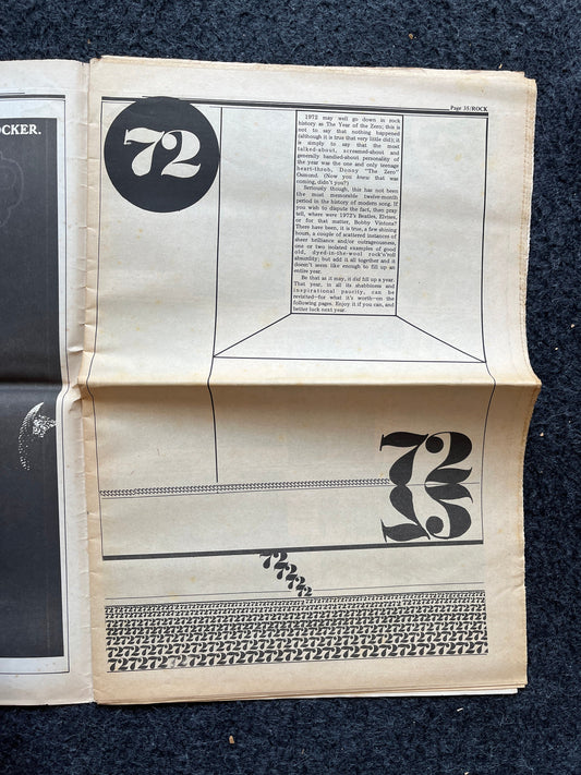 1970s Music Underground Newspaper, Rock and Roll, Vintage Antique Collectibles, San Francisco Gifts, Anarchist Gifts, Grunge Decor Artwork