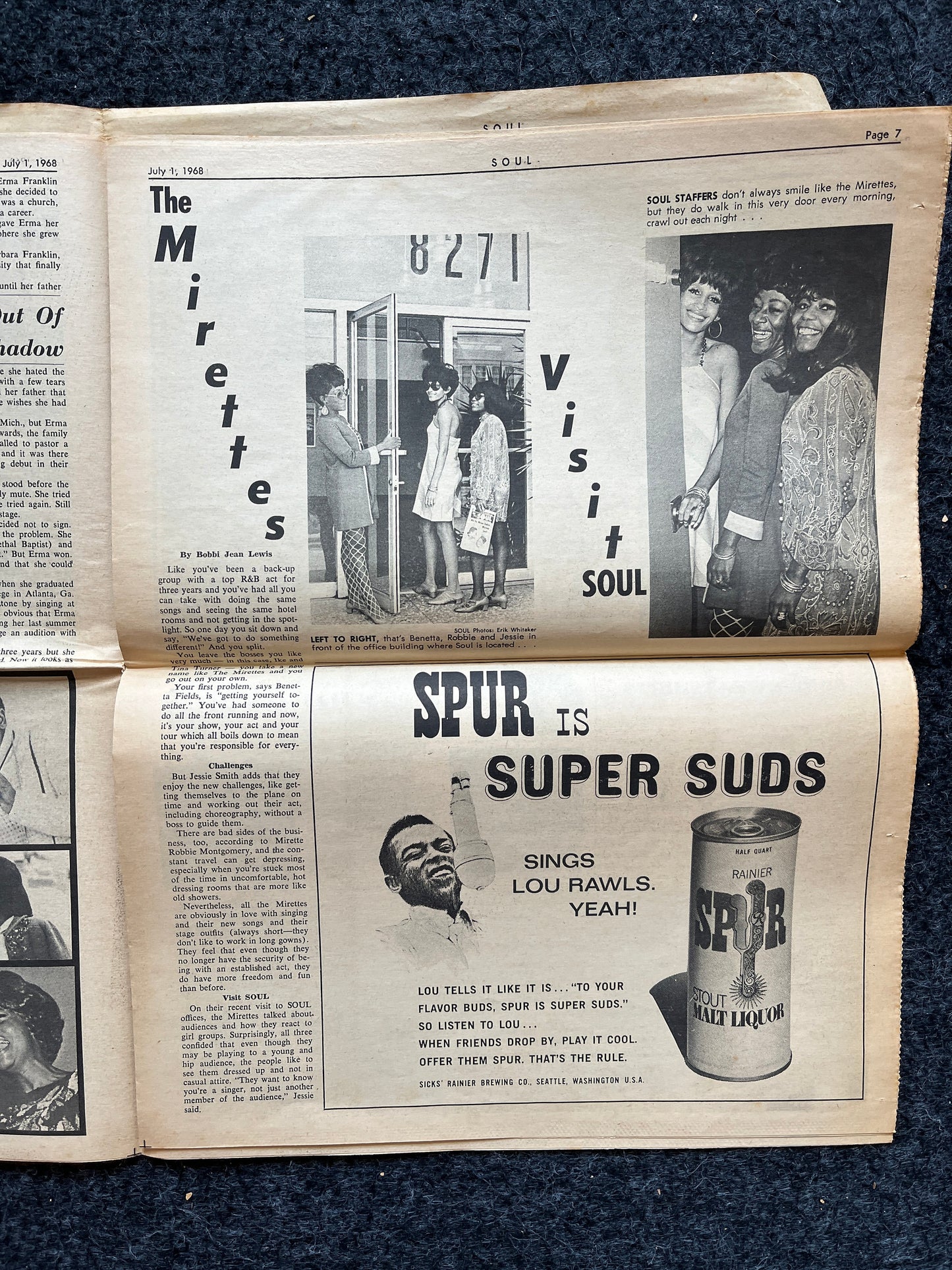 1970s Soul Music Underground Newspaper, Rock and Roll, Vintage Antique Collectibles, San Francisco Gifts, Anarchist Gifts, Grunge Artwork