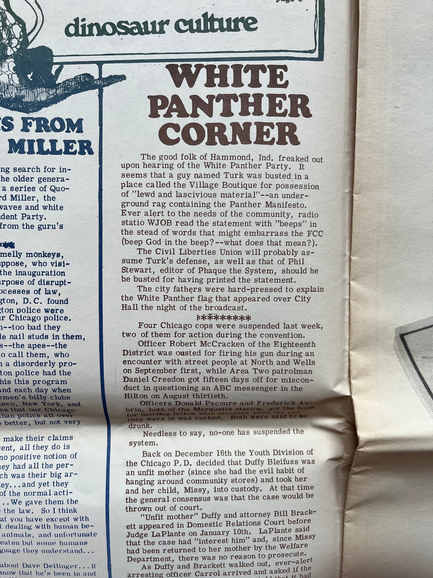 1970s Chicago Changes Underground Newspaper, Black Panther Party, Vintage Antique Collectibles, San Francisco Gifts, Anarchist Gifts,