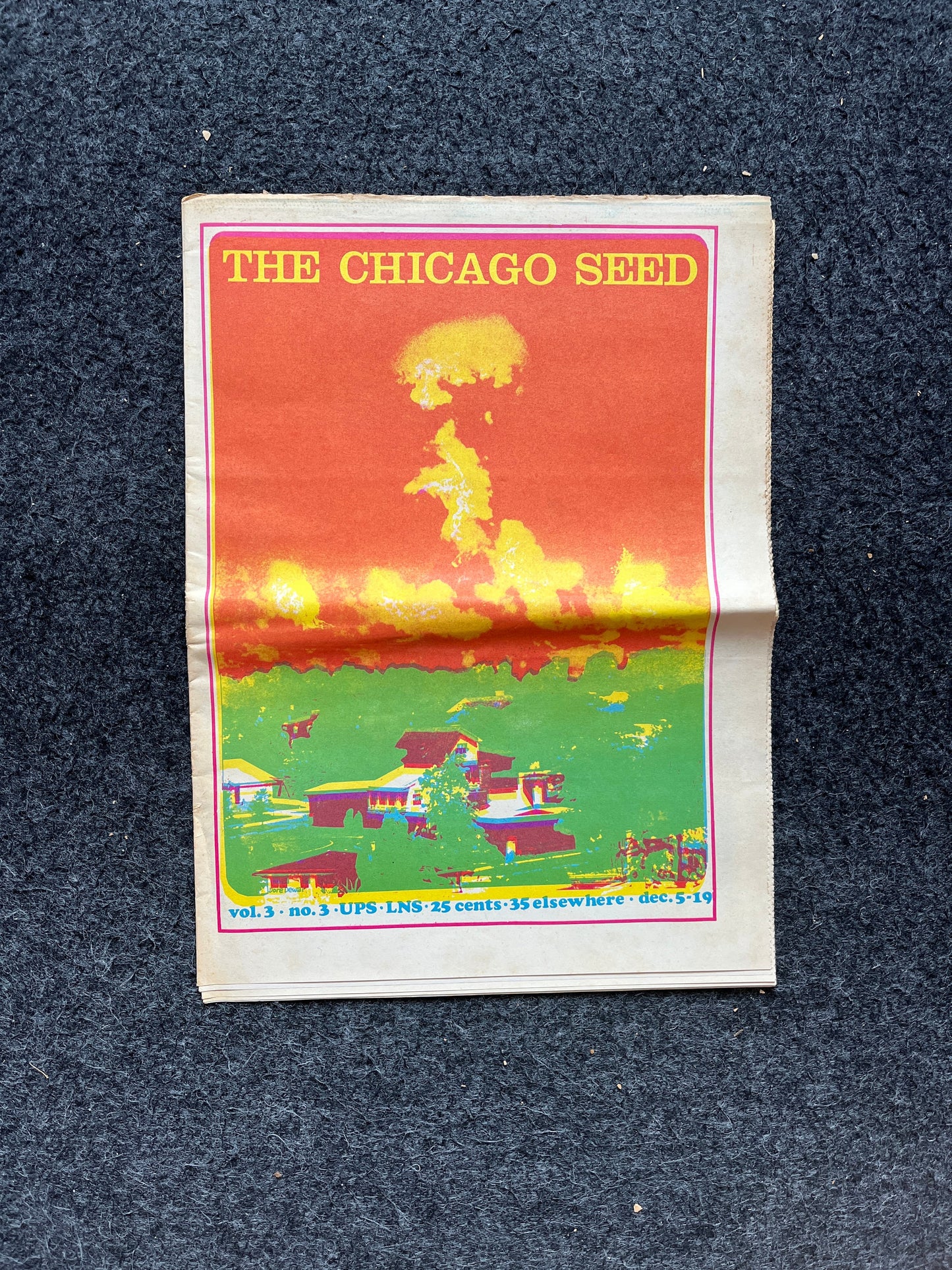 1970s Chicago Changes Underground Newspaper, Black Panther Party, Vintage Antique Collectibles, San Francisco Gifts, Anarchist Gifts,
