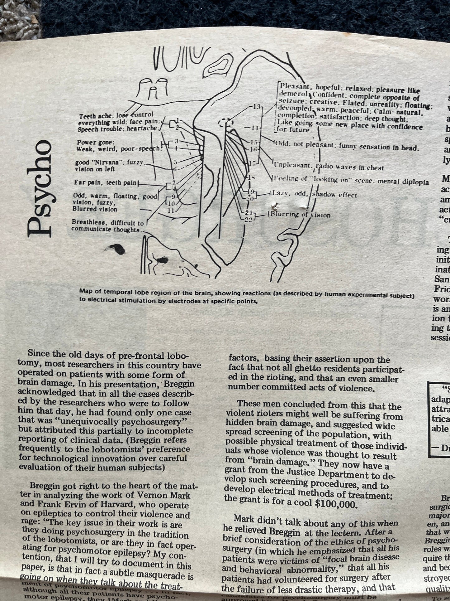 1970s Psycho Therapy Mental Health Space City Houston Texas Underground Newspaper, Black Panther Party, Vintage Antique Collectibles