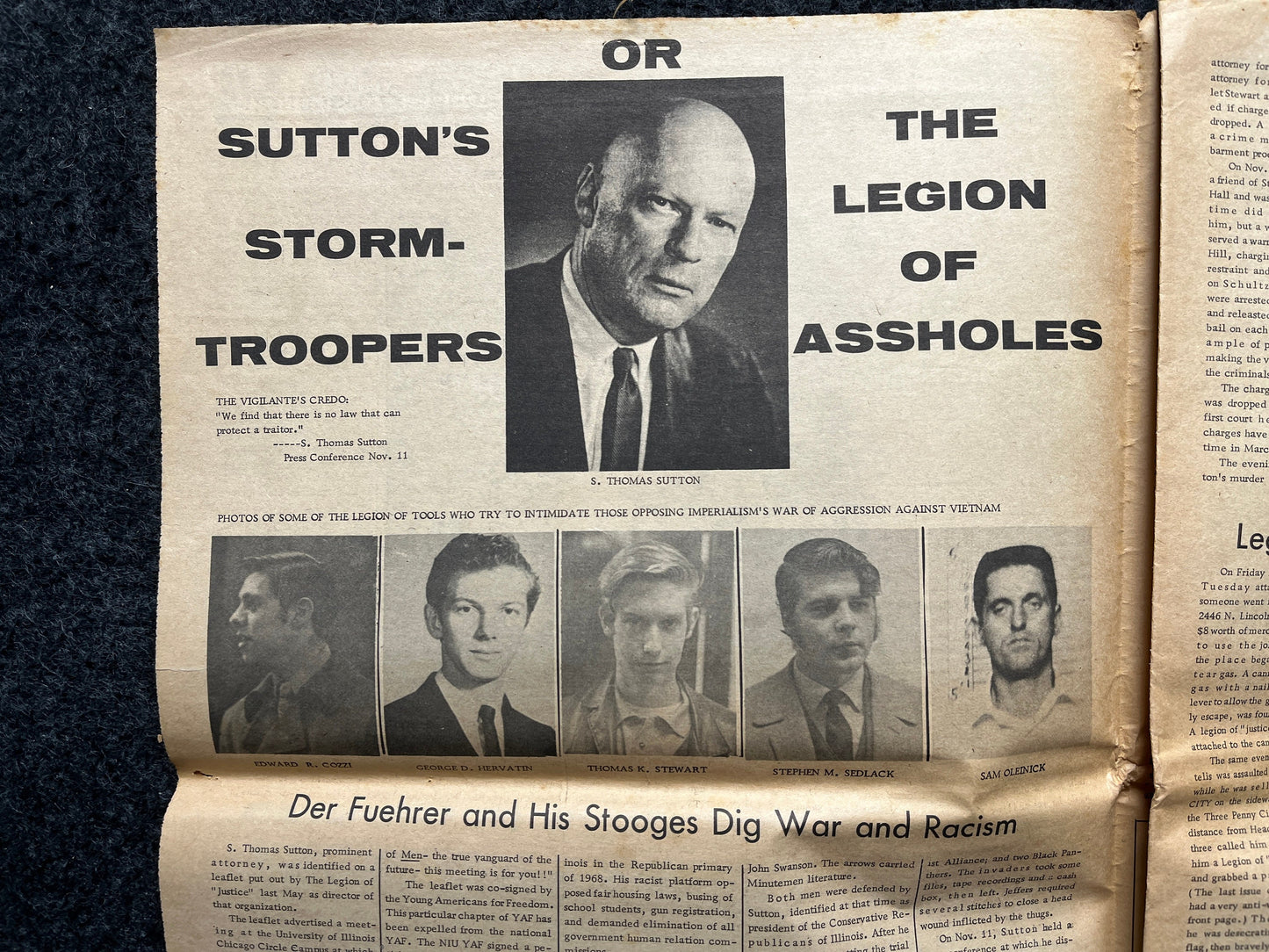 1972 Nixon in Space City Houston Texas Underground Newspaper, Black Panther Party, Vintage Antique Collectibles, Hippie Grunge Art Gifts,