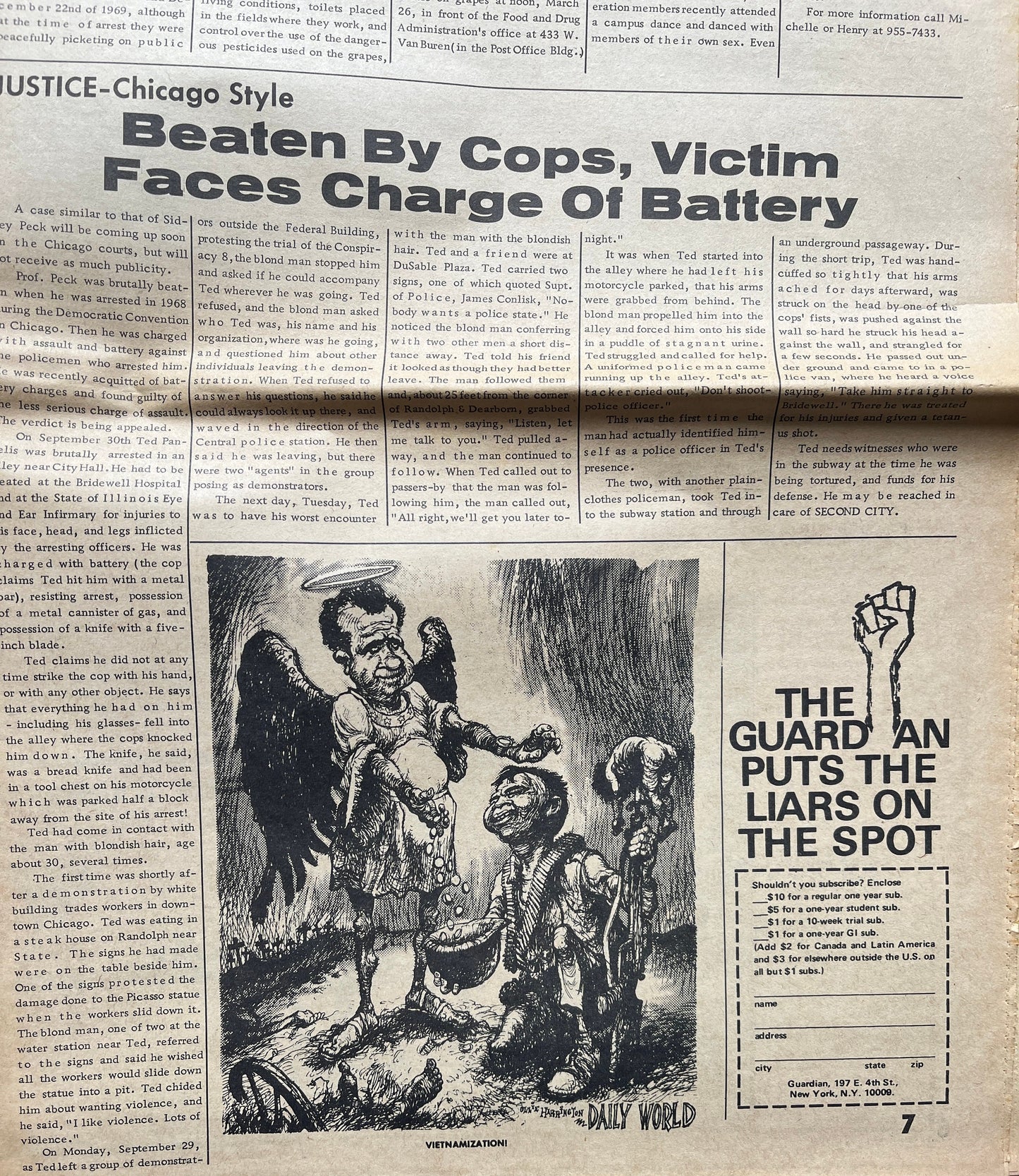 1972 Nixon in Space City Houston Texas Underground Newspaper, Black Panther Party, Vintage Antique Collectibles, Hippie Grunge Art Gifts,