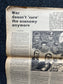1972 Nixon in Space City Houston Texas Underground Newspaper, Black Panther Party, Vintage Antique Collectibles, Hippie Grunge Art Gifts,