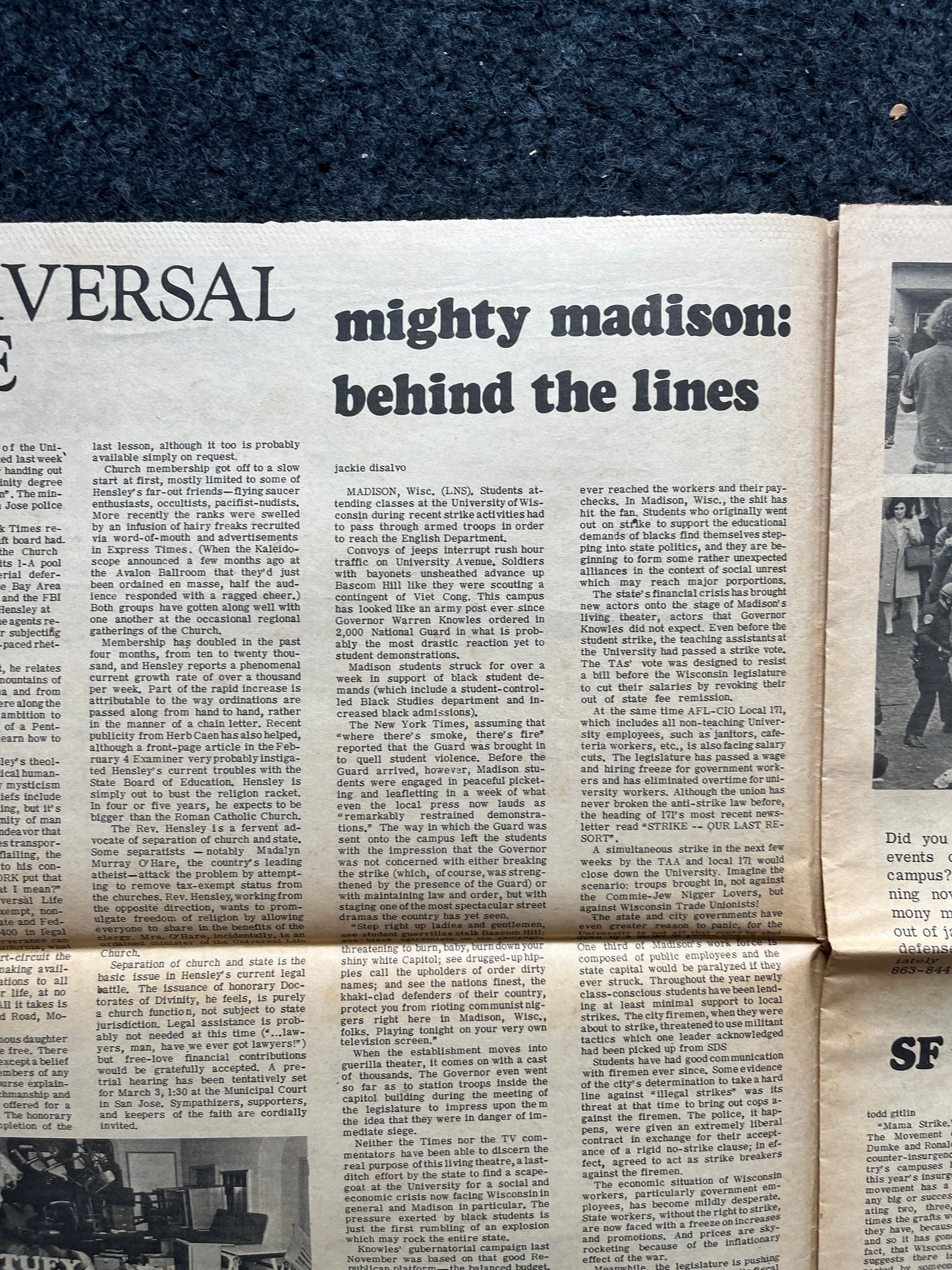 1970s Native American Underground Newspaper, Black Panther Party, Vintage Antique Collectibles, San Francisco Gifts, Indian Artwork