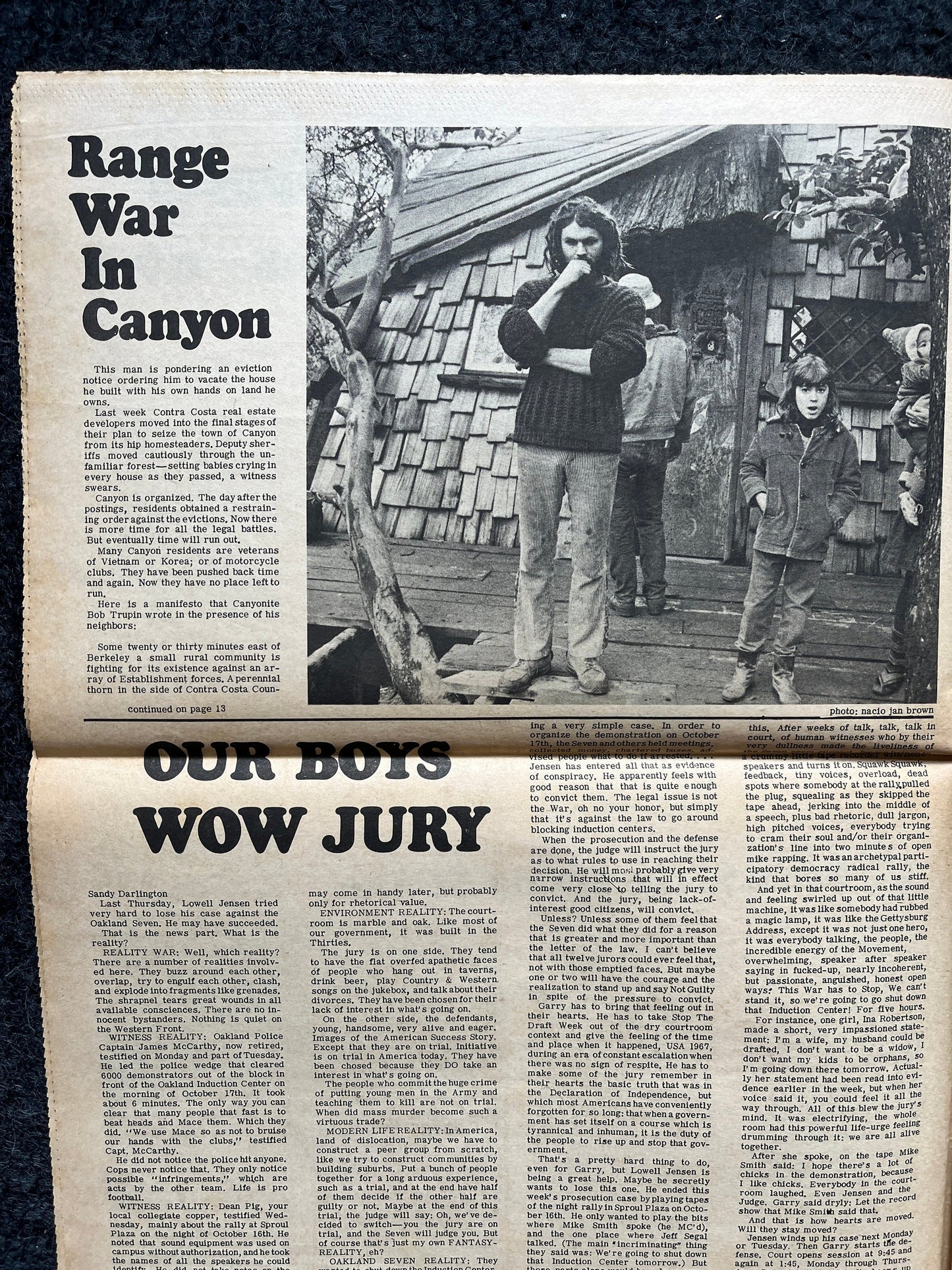 1970s Native American Underground Newspaper, Black Panther Party, Vintage Antique Collectibles, San Francisco Gifts, Indian Artwork